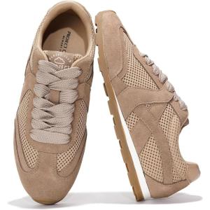 imageProject Cloud Leather Barefoot Shoes Women  Memory Foam LaceUp Womens Sneakers  Lightweight ampamp Non Slip Womens Shoes Casual  AllDay Womens Fashion Sneakers for 2025 TigerTaupe