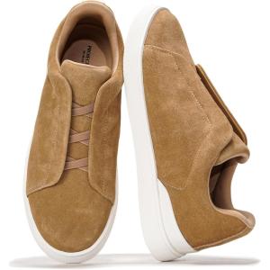 imageProject Cloud Men Sneakers  Memory Foam Insole Mens Shoes  Lightweight ampamp Non Slip Casual Shoes for Men  Everyday Slip On Mens Sneakers HudsonCamel Genuine Suede