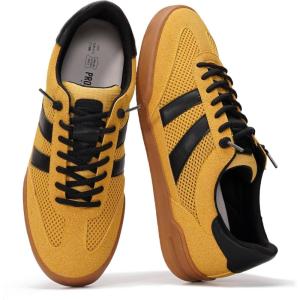imageProject Cloud Mens Shoes  Memory Foam Insole Mens Sneakers  Lightweight ampamp Non Slip Lace Up Casual Shoes for Men  Everyday Fashion Men Sneakers HIS VerdictMustard