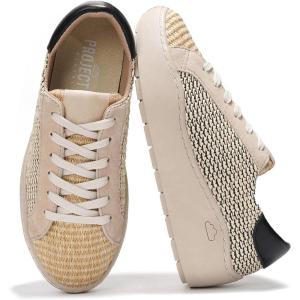 imageProject Cloud Platform Sneakers for Women  Lightweight Womens Sneakers with Memory Foam Insole  Non Slip LaceUp Womens Shoes  Perfect Summer Shoes for Women 2025 BossyRaffia