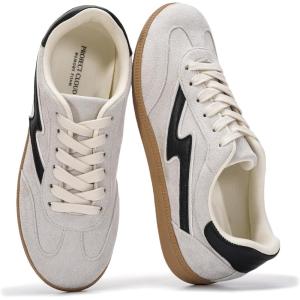 imageProject Cloud Sneakers for Women  LaceUp Shoes for Women Trendy Women Sneakers with Memory Foam Insole Womens Fashion Sneakers NonSlip Womens Shoes IritaWhite Mult