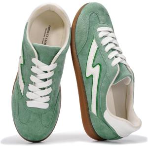 imageProject Cloud Sneakers for Women  LaceUp Shoes for Women Trendy Women Sneakers with Memory Foam Insole Womens Fashion Sneakers NonSlip Womens Shoes IritaGreen Multi