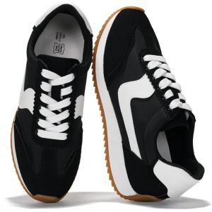imageProject Cloud Sneakers for Women  Lightweight LaceUp Shoes for Women with Memory Foam Insoles  Trendy Womens Shoes  NonSlip Comfortable Womens Sneakers MadisonBlack