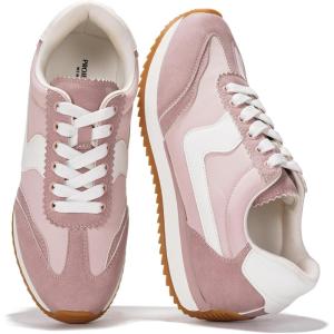 imageProject Cloud Sneakers for Women  Lightweight LaceUp Shoes for Women with Memory Foam Insoles  Trendy Womens Shoes  NonSlip Comfortable Womens Sneakers MadisonPink
