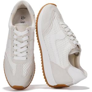imageProject Cloud Sneakers for Women  Lightweight LaceUp Shoes for Women with Memory Foam Insoles  Trendy Womens Shoes  NonSlip Comfortable Womens Sneakers MadisonWhite Mesh