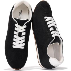 imageProject Cloud Sneakers for Women  Lightweight with Memory Foam Insole Womens Sneakers  Non Slip Work Shoes for Women Footwear  Lace Up Womens Casual Shoes PantherBlack