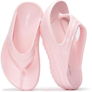 imageProject Cloud Super Foam Flip Flops for Women Footwear  Memory Foam and Lightweight Platform Sandals Women Beach Vacation Essentials  Non Slip Durable and Soft Slippers AbraPink