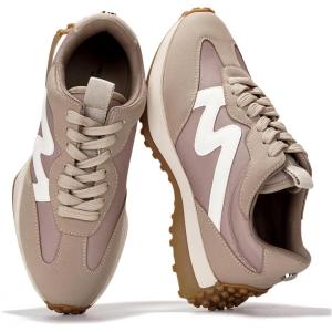 imageProject Cloud Trendy Sneakers for Women  Memory Foam and NonSlip Comfortable Casual Ladies Shoes for Womens Fashion Sneakers  Lightweight Laceup Shoes LeccoTaupe