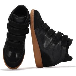 imageProject Cloud Wedge Sneakers for Women  Memory Foam Insole Womens Sneakers  Lightweight ampamp Non Hi Top Womens Shoes  Stylish Fall Shoes for Women 2025 MarantBlack