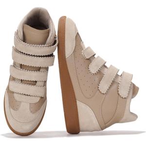 imageProject Cloud Wedge Sneakers for Women  Memory Foam Insole Womens Sneakers  Lightweight ampamp Non Hi Top Womens Shoes  Stylish Fall Shoes for Women 2025 MarantTaupe