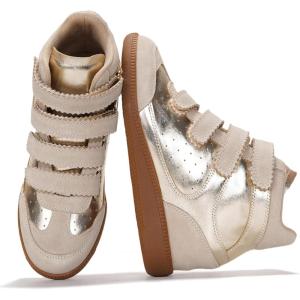 imageProject Cloud Wedge Sneakers for Women  Memory Foam Insole Womens Sneakers  Lightweight ampamp Non Hi Top Womens Shoes  Stylish Fall Shoes for Women 2025 MarantGold