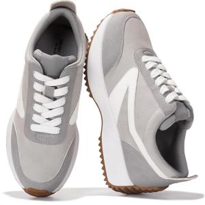 imageProject Cloud Womens Sneakers  Memory Foam Insole and Lightweight Spring Shoes  NonSlip Lace Up Trendy Shoes  Fashion Sneakers for Women 2025Greybalinda