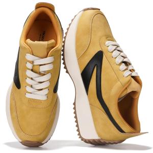 imageProject Cloud Womens Sneakers  Memory Foam Insole and Lightweight Spring Shoes  NonSlip Lace Up Trendy Shoes  Fashion Sneakers for Women 2025Mustardbalinda