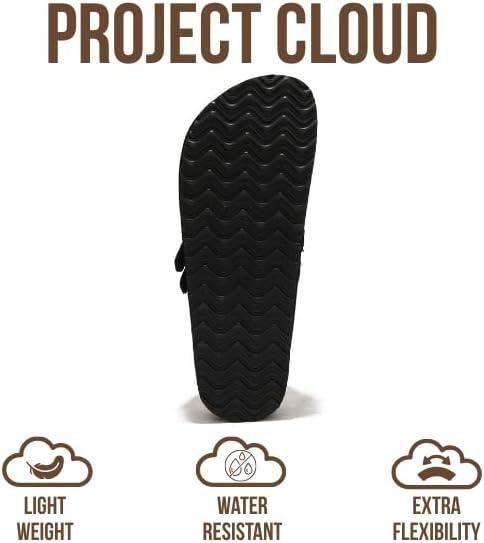 imageProject Cloud 100 Genuine Leather Clogs for Women  Wedge Womens Clogs Platform Sandals with Memory Foam Insole  Heeled Mules for Women 2025 StephiBlack