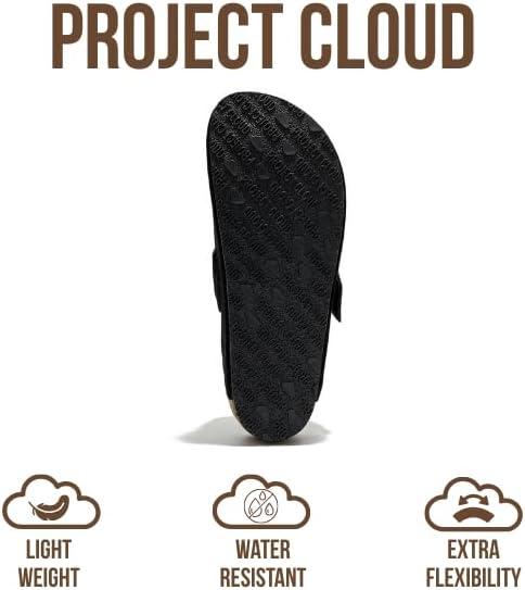 imageProject Cloud Clogs for Women Footwear  Memory Foam and NonSlip Platform Wedges Heels for Women Mules ampamp Clogs 2025  Comfortable Stylish SlipOn with Adjustable Straps RhonaBlack