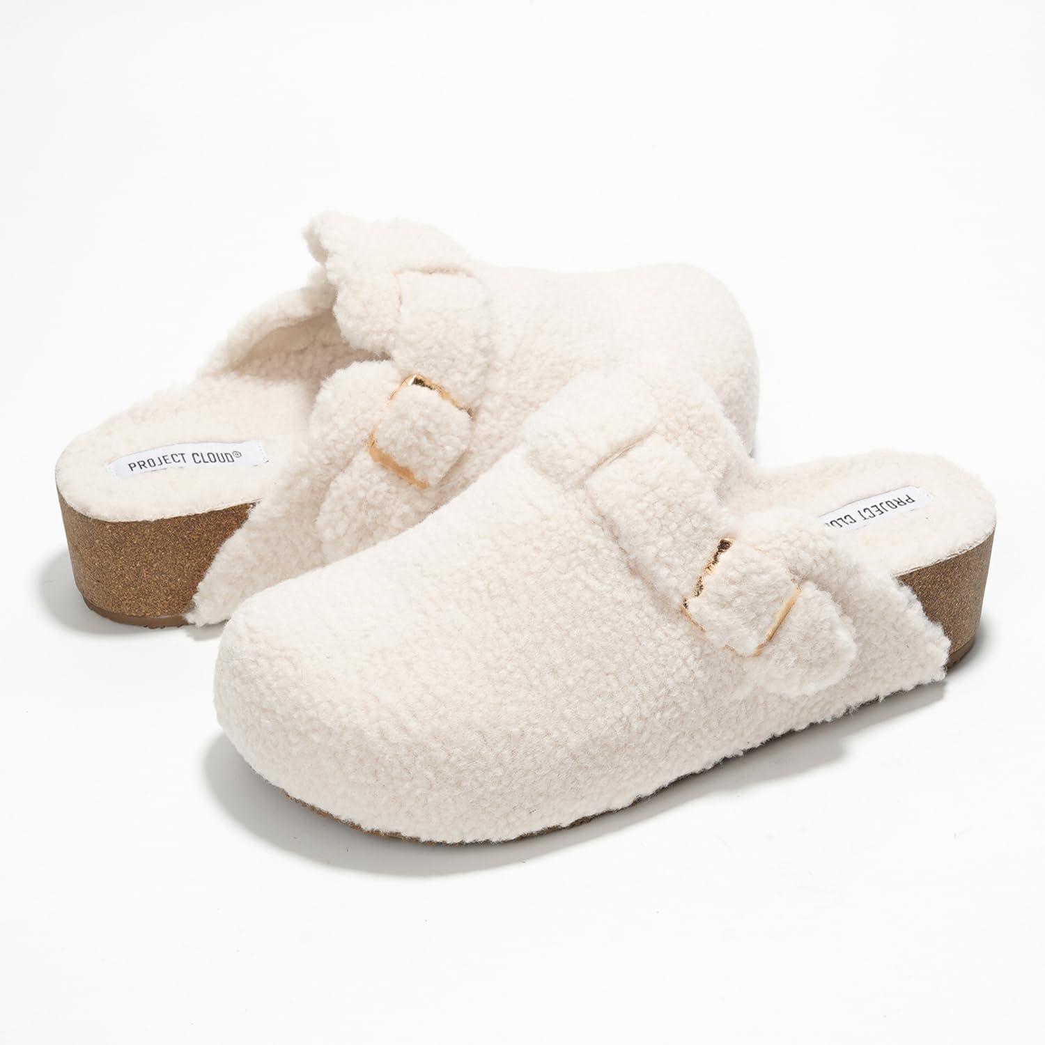 imageProject Cloud Clogs for Women Footwear  Memory Foam and NonSlip Platform Wedges Heels for Women Mules ampamp Clogs 2025  Comfortable Stylish SlipOn with Adjustable Straps RhonaWhite