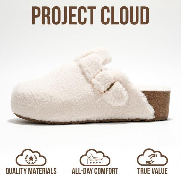 imageProject Cloud Clogs for Women Footwear  Memory Foam and NonSlip Platform Wedges Heels for Women Mules ampamp Clogs 2025  Comfortable Stylish SlipOn with Adjustable Straps RhonaWhite