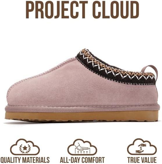 imageProject Cloud Genuine Leather ampamp Australian Shearling Slippers for Kids  Memory Foam Fuzzy ampamp NonSlip Fluffy Slippers Girls Footwear ampamp Boys Footwear Kids Unisex Shoe Dream WarmBlush