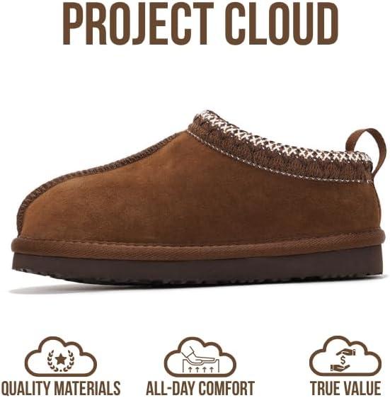 imageProject Cloud Genuine Leather ampamp Australian Shearling Slippers for Kids  Memory Foam Fuzzy ampamp NonSlip Fluffy Slippers Girls Footwear ampamp Boys Footwear Kids Unisex Shoe Dream WarmMocha Suede