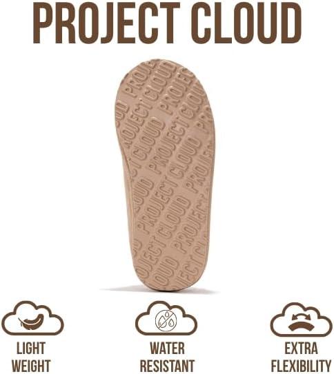 imageProject Cloud Genuine Leather ampamp Australian Shearling Slippers for Kids  Memory Foam Fuzzy ampamp NonSlip Fluffy Slippers Girls Footwear ampamp Boys Footwear Kids Unisex Shoe Dream WarmSand Suede