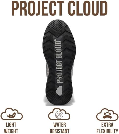 imageProject Cloud Waterproof Snow Boots for Women  Memory Foam Insole NonSlip Womens Snow Boots ampamp Winter Shoes with Shoe Lace  Lightweight Indoor Outdoor ShoesBlacksport Upper