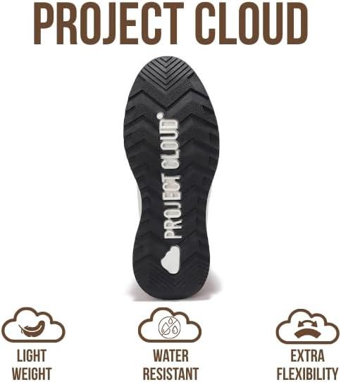 imageProject Cloud Waterproof Snow Boots for Women  Memory Foam Insole NonSlip Womens Snow Boots ampamp Winter Shoes with Shoe Lace  Lightweight Indoor Outdoor ShoesGreysport Upper