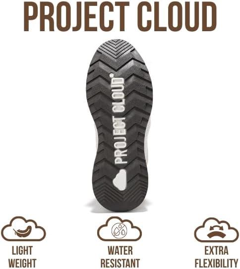 imageProject Cloud Waterproof Snow Boots for Women  Memory Foam Insole NonSlip Womens Snow Boots ampamp Winter Shoes with Shoe Lace  Lightweight Indoor Outdoor ShoesBeigesport Upper