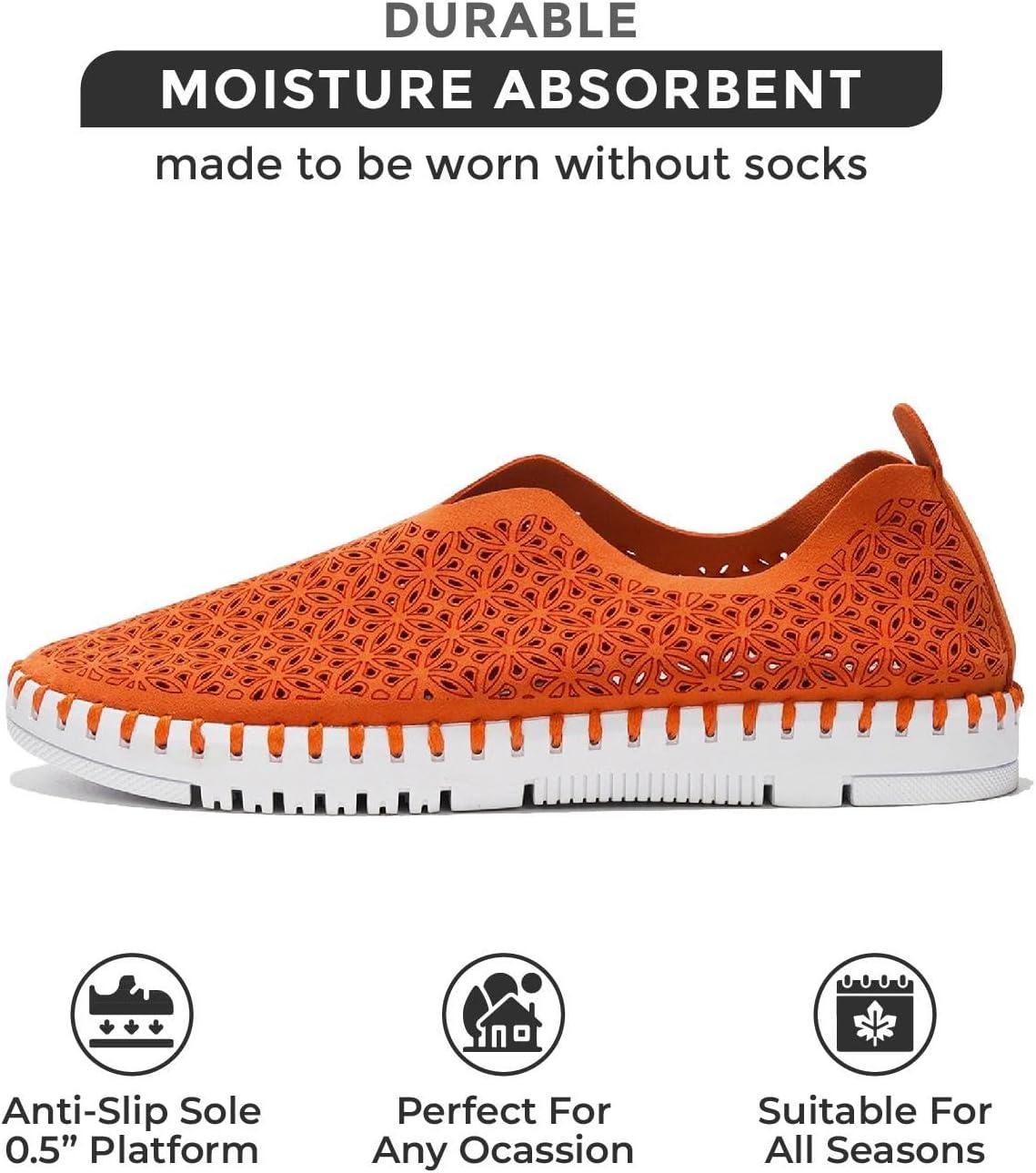 imageProject Cloud Womens Shoes  Lightweight Summer Loafers for Women with Memory Foam Insole  Breathable Womens Loafers  Perfect Summer Shoes for Women 2025 RoseCora