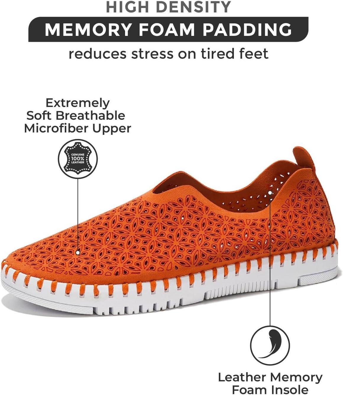 imageProject Cloud Womens Shoes  Lightweight Summer Loafers for Women with Memory Foam Insole  Breathable Womens Loafers  Perfect Summer Shoes for Women 2025 RoseCora