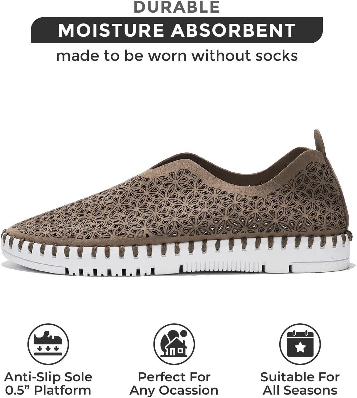 imageProject Cloud Womens Shoes  Lightweight Summer Loafers for Women with Memory Foam Insole  Breathable Womens Loafers  Perfect Summer Shoes for Women 2025 RoseGrey