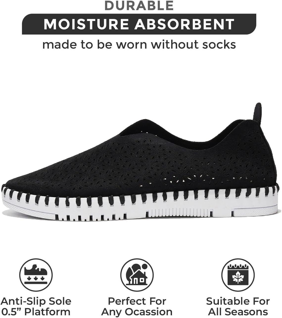 imageProject Cloud Womens Shoes  Lightweight Summer Loafers for Women with Memory Foam Insole  Breathable Womens Loafers  Perfect Summer Shoes for Women 2025 RoseBlue