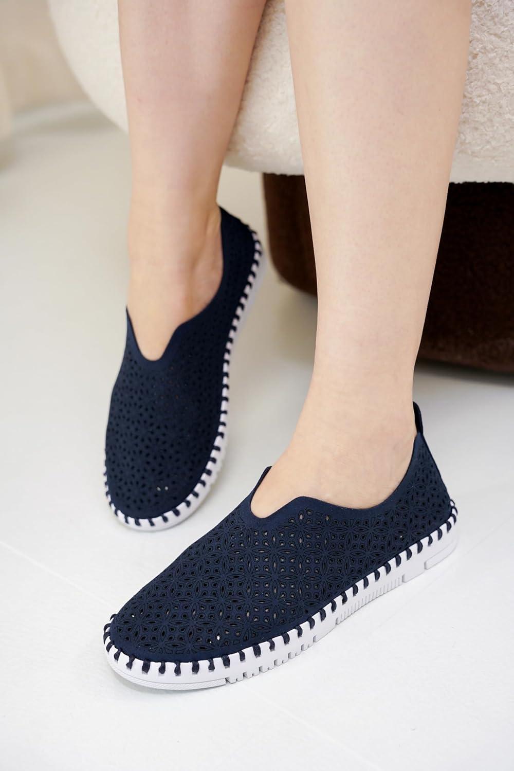 imageProject Cloud Womens Shoes  Lightweight Summer Loafers for Women with Memory Foam Insole  Breathable Womens Loafers  Perfect Summer Shoes for Women 2025 RoseNavy