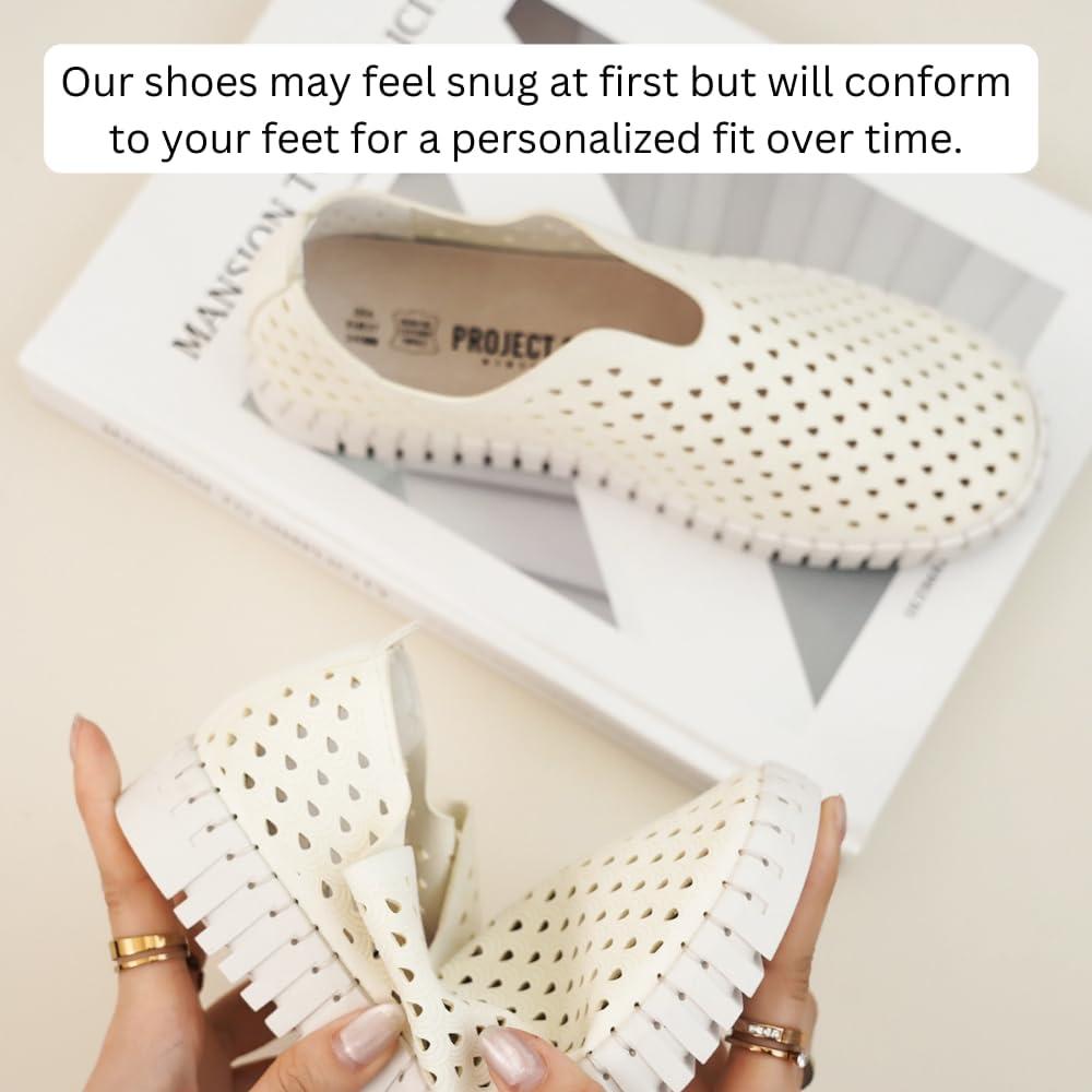 imageProject Cloud Womens Shoes  Lightweight Summer Loafers for Women with Memory Foam Insole  Stylish ampamp Comfortable Womens Loafers  Perfect Summer Shoes for Women 2025 LilyWhite