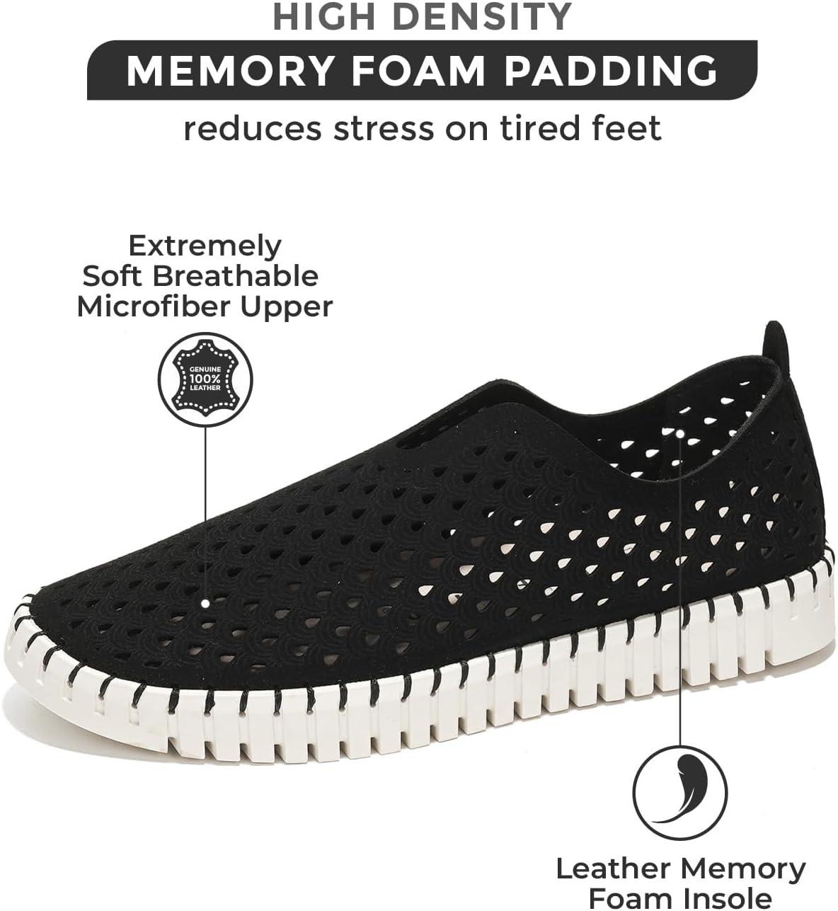 imageProject Cloud Womens Shoes  Lightweight Summer Loafers for Women with Memory Foam Insole  Stylish ampamp Comfortable Womens Loafers  Perfect Summer Shoes for Women 2025 LilyBlack