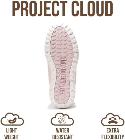 imageProject Cloud Womens Snow Boots  Genuine Suede Waterproof Memory Foam Insole and NonSlip Winter Snow Boots For Women Footwear  Outdoor Shoes LeonoraPink