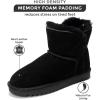 imageProject Cloud 100 Genuine Suede Boots for Women  Fur Lined Ankle Womens Boots  Comfortable Booties for Women with Memory Foam  Perfect Fur Snow Womens Booties 2025 TimmyBlack