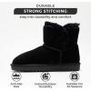 imageProject Cloud 100 Genuine Suede Boots for Women  Fur Lined Ankle Womens Boots  Comfortable Booties for Women with Memory Foam  Perfect Fur Snow Womens Booties 2025 TimmyBlack