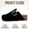 imageProject Cloud Clogs for Women Footwear  Memory Foam and NonSlip Platform Wedges Heels for Women Mules ampamp Clogs 2025  Comfortable Stylish SlipOn with Adjustable Straps RhonaBlack