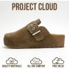 imageProject Cloud Clogs for Women Footwear  Memory Foam and NonSlip Platform Wedges Heels for Women Mules ampamp Clogs 2025  Comfortable Stylish SlipOn with Adjustable Straps RhonaTaupe