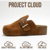 imageProject Cloud Clogs for Women Footwear  Memory Foam and NonSlip Platform Wedges Heels for Women Mules ampamp Clogs 2025  Comfortable Stylish SlipOn with Adjustable Straps RhonaChestnut
