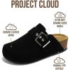 imageProject Cloud Clogs for Women Footwear  Memory Foam and NonSlip Platform Wedges Heels for Women Mules ampamp Clogs 2025  Comfortable Stylish SlipOn with Adjustable Straps RhonaBlack