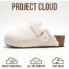 imageProject Cloud Clogs for Women Footwear  Memory Foam and NonSlip Platform Wedges Heels for Women Mules ampamp Clogs 2025  Comfortable Stylish SlipOn with Adjustable Straps RhonaWhite