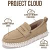 imageProject Cloud Genuine Leather Loafers for Women  Memory Foam Womens Shoes  Non Slip Spring Loafers Flexible Sole  Fashion Shoes for Women 2025 FilideBeige