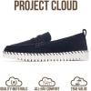 imageProject Cloud Genuine Leather Loafers for Women  Memory Foam Womens Shoes  Non Slip Spring Loafers Flexible Sole  Fashion Shoes for Women 2025 FilideNavy