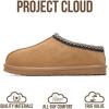 imageProject Cloud Genuine Leather Mens Slippers with Australian Shearling Lining ampamp Memory Foam Insole Outdoor ampamp House Slippers for Men  NonSlip Fuzzy Mens Shoes RelaxationChestnut