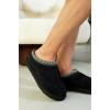 imageProject Cloud Genuine Leather Mens Slippers with Australian Shearling Lining ampamp Memory Foam Insole Outdoor ampamp House Slippers for Men  NonSlip Fuzzy Mens Shoes RelaxationBlack