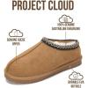 imageProject Cloud Genuine Leather Mens Slippers with Australian Shearling Lining ampamp Memory Foam Insole Outdoor ampamp House Slippers for Men  NonSlip Fuzzy Mens Shoes RelaxationChestnut