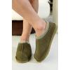 imageProject Cloud Genuine Leather Mens Slippers with Australian Shearling Lining ampamp Memory Foam Insole Outdoor ampamp House Slippers for Men  NonSlip Fuzzy Mens Shoes RelaxationOlive