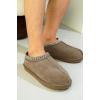 imageProject Cloud Genuine Leather Mens Slippers with Australian Shearling Lining ampamp Memory Foam Insole Outdoor ampamp House Slippers for Men  NonSlip Fuzzy Mens Shoes RelaxationTaupe