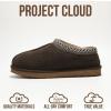 imageProject Cloud Genuine Leather Mens Slippers with Australian Shearling Lining ampamp Memory Foam Insole Outdoor ampamp House Slippers for Men  NonSlip Fuzzy Mens Shoes RelaxationChocolate